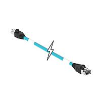Molex 1201080616 Ethernet Cables / Networking Cables ENET RJ45/RJ45 2PR 80M TPE TEAL