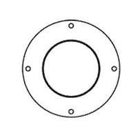 Sanyo Denki 109-1106 Inlet Ring Nozzle Inlet Nozzle for 70mm Centrifugal Fan, Silver