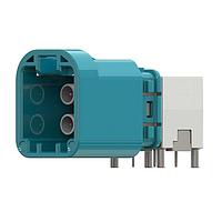 Yamaichi Electronics Y-MFC-4PT-C-VL-REDC Automotive Connectors 2x2 Mini FAKRA Connector, R/A, Key C