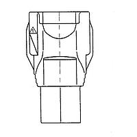 Yazaki 7282702010 Plug Housing CONN 2P 090 II DARK GRY