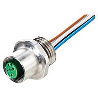 Murrelektronik 7024-13561-9720020 Connectors M12 female receptacle A-cod. FM F&B Pro, wires PP 5x0.34 0,2m