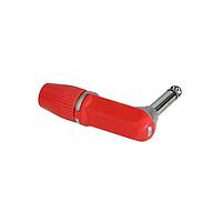 REAN NYS207-2 Phone Connectors 1/4" SLIM MONO PLUG R/A RED REAN