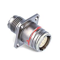 ODU GFTAAT0-ED08SN-0000 Connectors Squared flange receptacle for backshell, Shell size 09, IP6K9K, 8 C , A Key