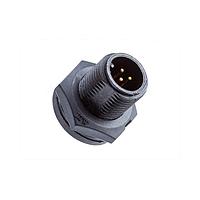Amphenol LTW AU-06PMMS-SC7001 Standard Circular Connector Ceres, Mini Size, Plastic, 2A, 06 pins, Male Connector, Male Contact, Circular, Screw Thread, Solder, Receptacle, IP67
