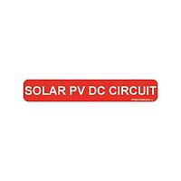Panduit PPS0106BRSDC-L Solar PV DC Circuit Solar Label, 1.00" H x 6.00" W, 'Solar P