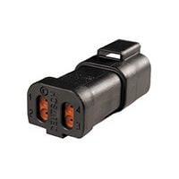 DEUTSCH - TE Connectivity DT04-4P-CE03 4-Way 4P DT RECP ASM E SEAL, END CAP, BLK