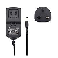 EDATEC ED-PSU1202-UK Interchangeable Plugs 12V/2A,2.1mm DC Jack,Black,UK Plug