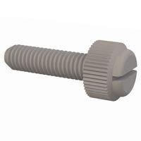 Essentra Components 50M060100T022 Slotted Thumb Slotted Thumb Screw, M6 X 1 Thread, 22mm Lg