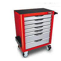 TOPTUL GCAJ227R Drawer Tool Trolley - 227 PCS Mechanical Tool Set ( red )