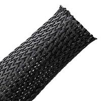 HellermannTyton 170-03029 Cable Protection Braided Sleeving, Expandable, 1" Dia, PA66 Monofilament, Black, 50 ft/reel