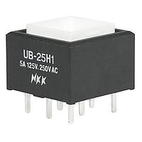 NKK Switches UB25SKW035F Sealed DP ON-(ON) BRT GN AG