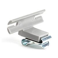 HellermannTyton 133-03399 Edge Clip and Tape Clip Edge Clip and Tape Clip, Panel Thickness 0.03 - 0.08 ", 1.43" Long, PA66HIRHSUV, Gray, 4000/ctn