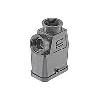 HARTING 19120080425 Accessories Han-Compact Plastic Hood, top entry and side entry, 2xM20