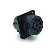 Amphenol SINE Systems AHD10-9-1939PNR Connectors 9P SQ FLANGE W/OUT SEAL