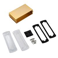 Bud Industries EXN-23353-GDP PCB Enclosure Extruded Aluminum Enclosure Gold with Plastic Cover (1.4 X 4.5 X 2.7 In)