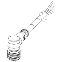 Molex 1200651783 Sensor Cables / Actuator Cables MIC 4P FP DC 2M 90D