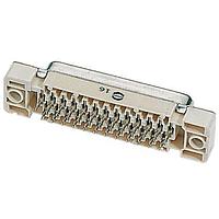 HARTING 09665136603 D-Sub Connectors - Standard Density D-Sub 50pin female angled 2.84mm pitch, stamped, w/o board locks, 4-40UNC screw lock, PL2