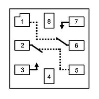 Fairchild FSA1256L8X Analog Switch ICs Low RON Low Voltage Dual SPST Analog