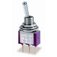 E-Switch 100SP3T6B11M2QEH Toggle Switches ON-OFF-ON PC MNT