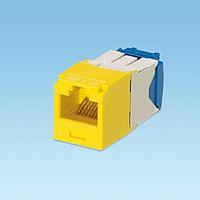Panduit CJ6X88TGYL-C Modular Connectors / Ethernet Connectors Mini-Com Module, Cat 6A, UTP, 8 pos 8 wi