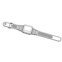 Serpac BW25ABKASNO Wrist Enclosure BW25 WRIST ENCLOSURE W/NEON ORANGE BAND