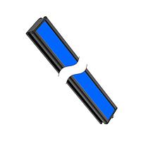Banner Engineering LEDBLA580XD6-XQ LED Light Arrays Vision Light - 580 mm Linear Array - IP50; 24 High Intensity Blue LEDs - 24 V dc; Diffusing Plastic Window; Requires Cable MQDC20-xxx
