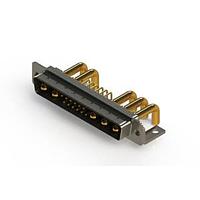 EDAC 629-17W5650-4T4 Mixed Contact D-Sub Connectors Right-angle Power Combo D-Sub Connector