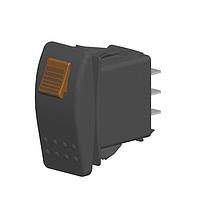 Carling Technologies VLD2SW0B-AZ500-0 Contura Sealed Rocker Switch VLD2SW0BAZ5000