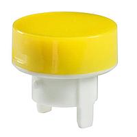 NKK Switches AT486EB Cap, Round RND YLW/WH CAP BULB