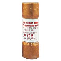 Mersen AG5 Power Fuses Fuse,Class G,Amp-Trap,100kA,600VAC,5A