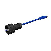 Amphenol CONEC 17-240281 USB 3.0 USB 3.0 PATCH CORD 1M, TYPE A PLUG IP67 TO TYPE A PLUG IP20, PLASTIC VERS.