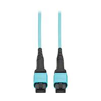 Tripp Lite N845A-02M-12TAA Fiber Optic Cable Assemblies Eaton Tripp Lite Series 100G Multimode 50/125 OM4 Fiber Optic Cable (12F MTP/MPO-PC F/F), Type-A Polarity, OFNP, Aqua, 2 m (6.6 ft.), TAA