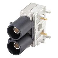 Rosenberger 59S2AA-400A5-A PCB Connectors FAKRA R/A Plug PCB w/Housing Black