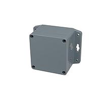 Bud Industries PN-1331-DGMB NEMA Box IP65 NEMA 4X Box Dark Gray with Mounting Brackets (3.2 X 3.2 X 2.2 In)