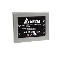 Delta Electronics, Inc. AA15T051515A AC-DC Power Modules AC/DC Power Module, Triple Output, 5Vout, 15Vout, -15Vout, 15W