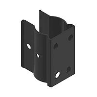Banner Engineering SMBPVA7 Sensor Hardware Bracket: One-piece bracket for mounting to 28 mm diamiter pipe; Black-painted steel; Requires SMBPVA..C for mounting at an angle +/- 90 deg