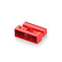 AMP Connectors - TE Connectivity 4-647000-1 Plug Housing 11P MTA100 PSTD CON ASY LF WHT W/RD STRP
