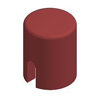 Diptronics KTSC-62R Cap, Round 6X6 RND RED CAP
