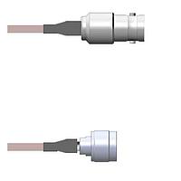 Amphenol Custom Cable Q-0202H0001006i RF Cable Assemblies BNC-SJ/N-SP G178 6I
