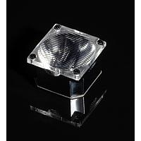 Ledil CA19501_ROSE-UV-G3-O Rose Silicone Single Lens -20+35 Deg Oval Beam Blk Hldr Install Tape