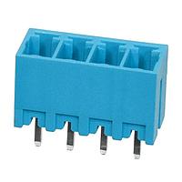 Same Sky (formerly CUI Devices) TBP02R2-381-04BE Headers Terminal block, pluggable, 3.81, receptical, 4 pole, blue