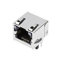 Molex 43860-0017 Modular Connectors / Ethernet Connectors R/A INV MODJK 6/6 W/LTPIPES SHLD WOTAB