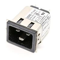 AMP Connectors - TE Connectivity 20SRBS1-Y AC Power Entry Modules 20A, Snap-In Spade TML, W