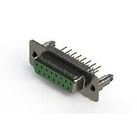 EDAC 628-M15-621-GN5 D-Sub Connectors - Standard Density Vertical Machined D-Sub Connector