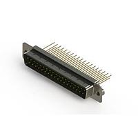 EDAC 627-M37-323-GT2 D-Sub Connectors - Standard Density Vertical Machined D-Sub Connectors