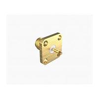 Amphenol RF 901-2GA200000AE Connectors 1/2 4Hole Flng Gold Epoxy, Solder Cup