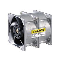 Sanyo Denki 9CRL0812P8G001 Axial Axial Fan, 80x80x80mm, 12VDC, Counter Rotating, Long Life, Performance, Tach/PWM
