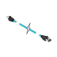Molex 1201080594 Ethernet Cables / Networking Cables ENET RJ45/RJ45 2PR 20M TPE TEAL