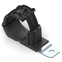 HellermannTyton 151-02008 Ratchet Clamp Ratchet P-Clamp, 1.38 - 2.01" Bundle Dia, 180 Short, 0.26" Hole Dia, PA66HIRHSUV/SS304, Black,160/ctn