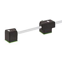 Murrelektronik 7000-58081-2370500 Sensor Cables / Actuator Cables MSUD DOUBLE VALVE PLUG FORM A 18MM, PUR 4X0.75 GRAY, UL/CSA, drag ch 5m